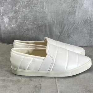 Vince. Women's Off-White Blair Quilted Slip-On Sneakers SZ 11